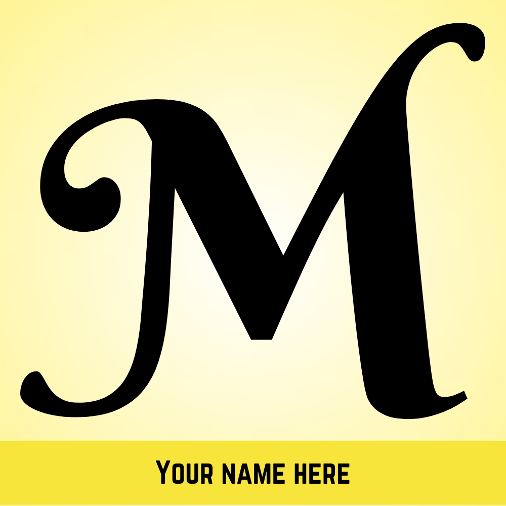 Create M Alphabet DP Pics With Your Name