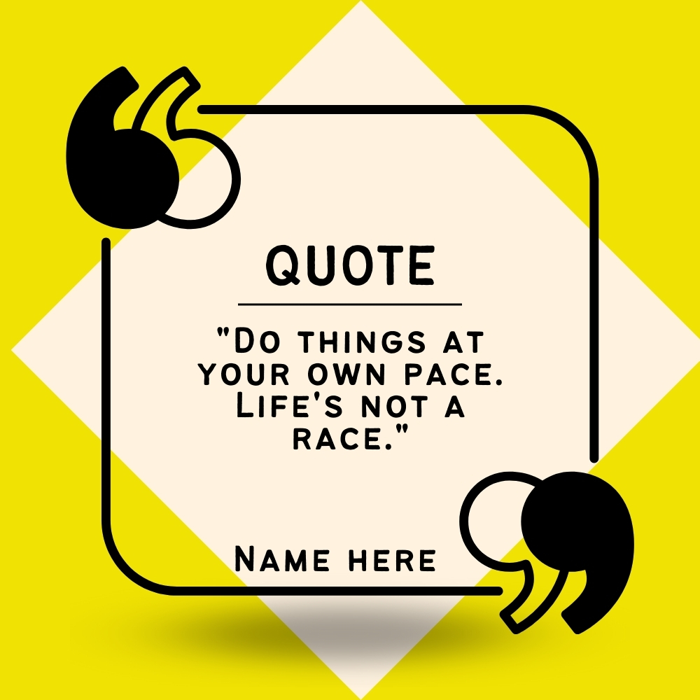 Customizable Motivational Name Card