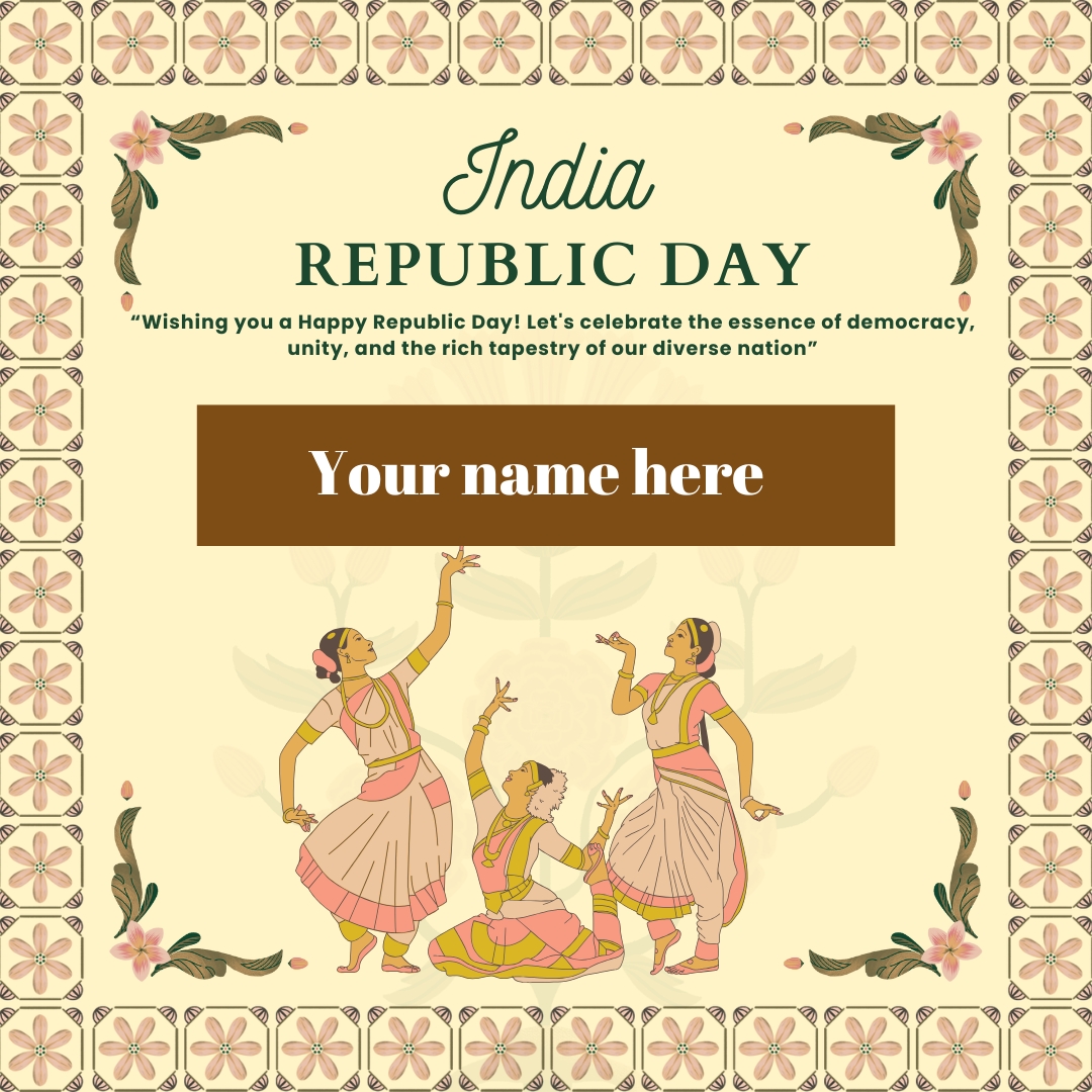 India Republic Day Image With Name For Status