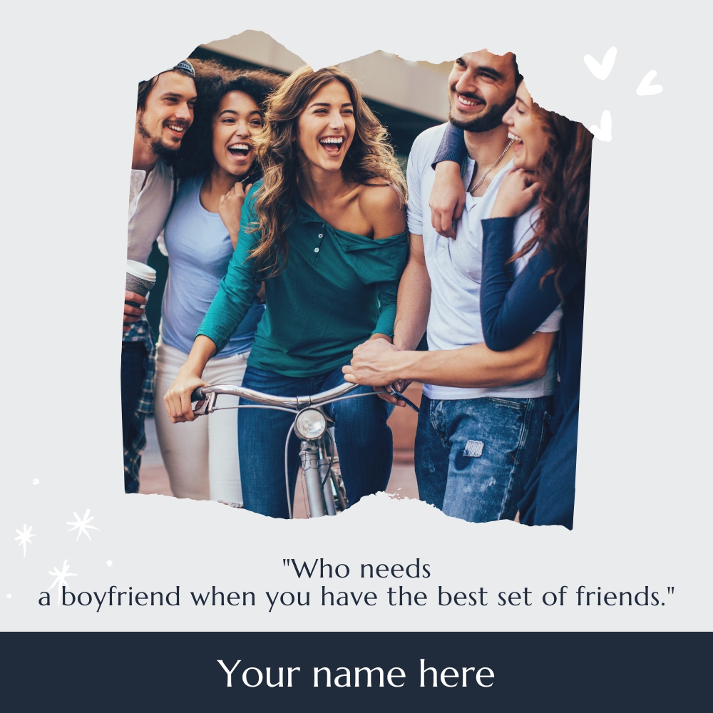 Best Friends With Name And Photo Customization