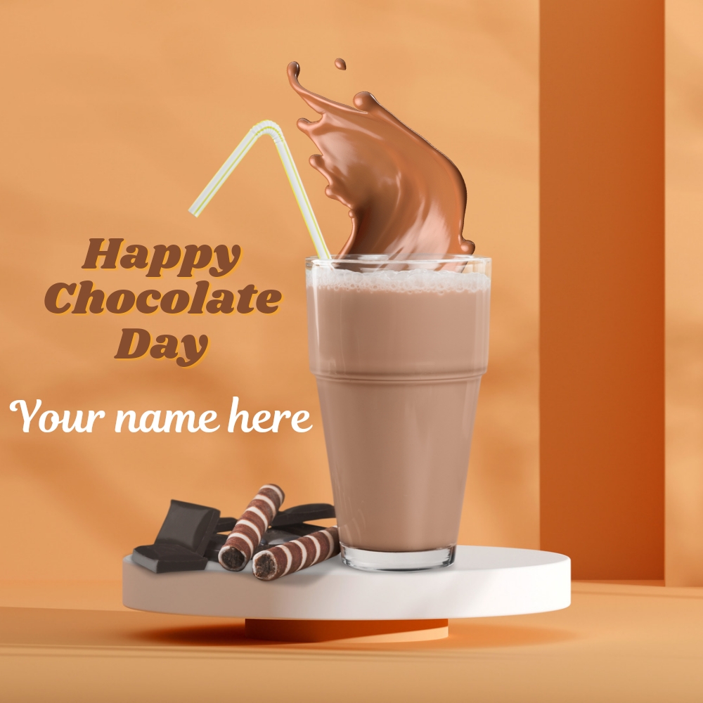 Make Personalized Chocolate Day Greeting Card