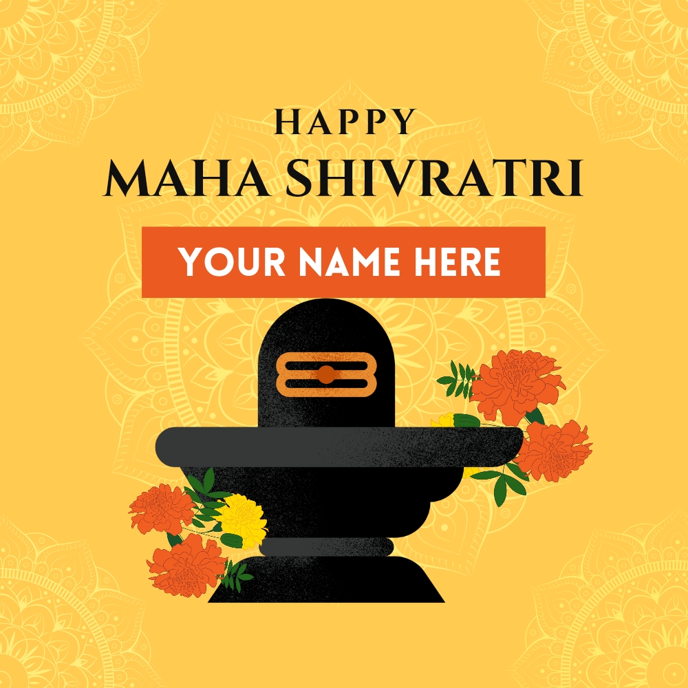 Maha Shivratri Latest Picture With Name Personalization