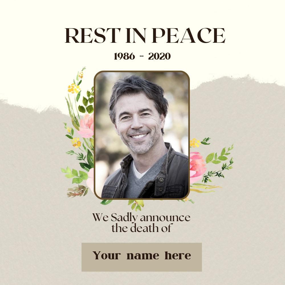Rest in Peace Frame with Name – Personalized Tribute to Loved Ones