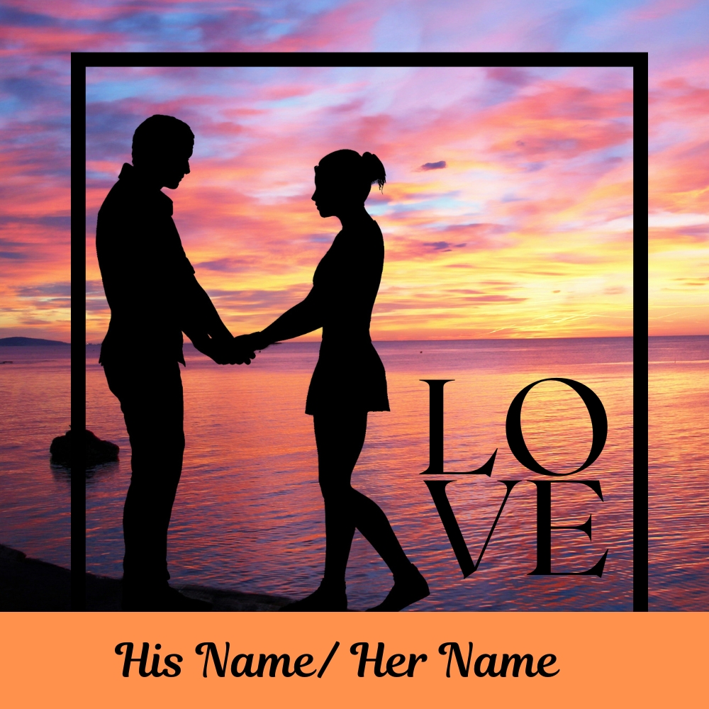 Love Couple Frame With Name To Cherish Your Bond