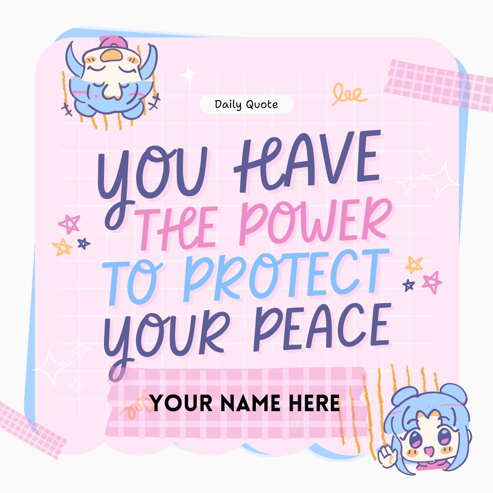 Daily Motivational Quote Image With Name